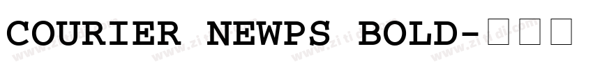 COURIER NEWPS BOLD字体转换